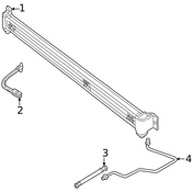 Land Rover Auto Trans Oil Cooler Tube - Genuine Land Rover UBP101040