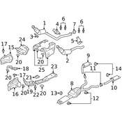 Land Rover Catalytic Converter Gasket - Genuine Land Rover WCM100460L