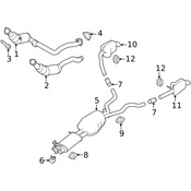Land Rover Catalytic Converter Gasket - Genuine Land Rover WCM500110