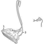 Land Rover Fog Light - Genuine Land Rover XBJ100430