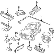 Land Rover Air Bag Clockspring - Genuine Land Rover XZR000010