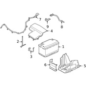 Land Rover Battery Hold Down - Genuine Land Rover YJF500160