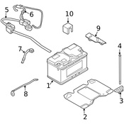 Land Rover Battery Cable - Genuine Land Rover YTA000010
