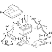 Land Rover Battery Cable - Genuine Land Rover YTA500511