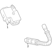 Mercedes Spark Plug Wire - Genuine Mercedes 1101591818