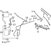 Mercedes-Benz Wiper Blade Set - Genuine Mercedes 4478205400