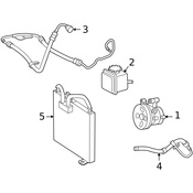 Mercedes Power Steering Cooler - Genuine Mercedes 0005000500