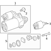 Mercedes Starter Solenoid - Genuine Mercedes 0021522610