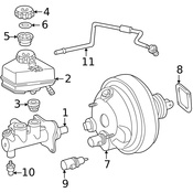 Mercedes Power Brake Booster - Genuine Mercedes 0054303030
