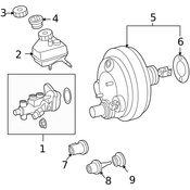 Mercedes Power Brake Booster - Genuine Mercedes 0054308930