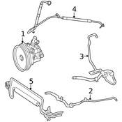 Mercedes Power Steering Pump - Genuine Mercedes 0054660301