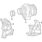 Mercedes Alternator - Genuine Mercedes 009154020283