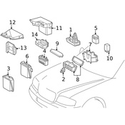 Mercedes ABS Control Module - Genuine Mercedes 0125457432
