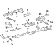 Mercedes Exhaust Manifold - Genuine Mercedes 1041426601