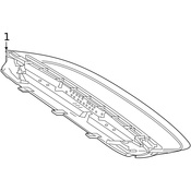 Mercedes-Benz Third Brake Light - Genuine Mercedes 1189069800