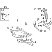 Mercedes Shock Absorber - Genuine Mercedes 1633202513