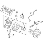 Mercedes Steering Knuckle - Genuine Mercedes 1633300420