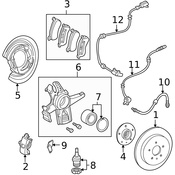 Mercedes Suspension Knuckle - Genuine Mercedes 1633500508