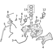 Mercedes Fuel Tank Filler Neck - Genuine Mercedes 1644701720