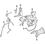 Mercedes Fuel Tank Filler Neck - Genuine Mercedes 1644703020
