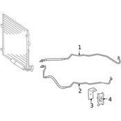 Mercedes Auto Trans Oil Cooler Tube - Genuine Mercedes 1645006172
