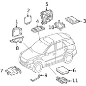 Mercedes Door Control Module - Genuine Mercedes 1648209385