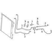 Mercedes Transmission Oil Cooler Hose  - Genuine Mercedes 1665009372