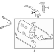 Mercedes Vapor Canister - Genuine Mercedes 1704700959