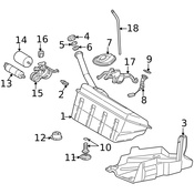 Mercedes Fuel Tank Sending Unit - Genuine Mercedes 1705421517
