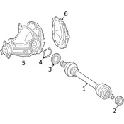Mercedes CV Axle Assembly - Genuine Mercedes 1713501410