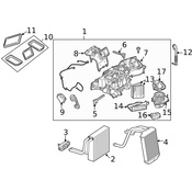 Mercedes A/C Evaporator Core - Genuine Mercedes 1718300058