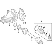 Mercedes CV Axle Assembly - Genuine Mercedes 1723500510