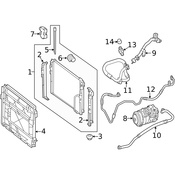 Mercedes A/C Refrigerant Suction Hose - Genuine Mercedes 1728302915