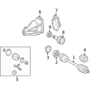 Mercedes CV Axle Assembly - Genuine Mercedes 2023505710