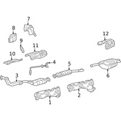 Mercedes Exhaust Muffler - Genuine Mercedes 2024900515