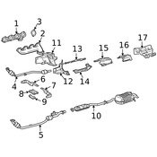 Mercedes Exhaust Muffler - Genuine Mercedes 2034902821
