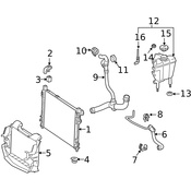 Mercedes Radiator - Genuine Mercedes 2035004603