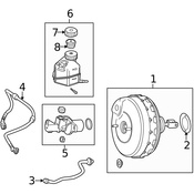 Mercedes Power Brake Booster - Genuine Mercedes 2044304030