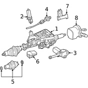 Mercedes Steering Column - Genuine Mercedes 2044602216