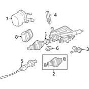 Mercedes Steering Column - Genuine Mercedes 2044603716