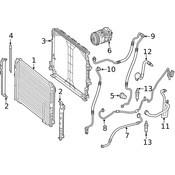 Mercedes A/C Refrigerant Discharge Hose - Genuine Mercedes 2048306915