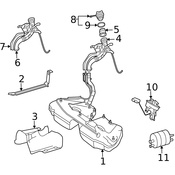 Mercedes Fuel Tank Filler Neck - Genuine Mercedes 2094700320