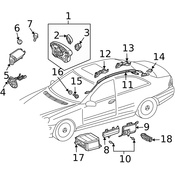 Mercedes Air Bag Control Module - Genuine Mercedes 2098206726