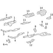 Mercedes Exhaust Muffler - Genuine Mercedes 2104902721