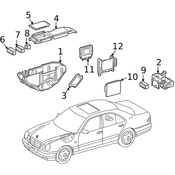 Mercedes HVAC Control Module - Genuine Mercedes 2105450232