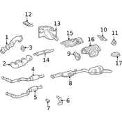 Mercedes Exhaust Heat Shield - Genuine Mercedes 2106823571