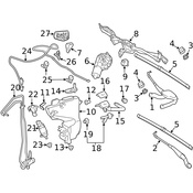 Mercedes Windshield Wiper Arm   - Genuine Mercedes 2118201144