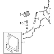 Mercedes A/C Refrigerant Suction Hose - Genuine Mercedes 2118300715