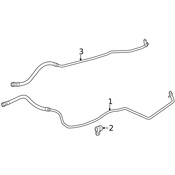 Mercedes Auto Trans Oil Cooler Hose - Genuine Mercedes 2122700027