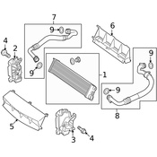Mercedes Auto Trans Oil Cooler Hose - Genuine Mercedes 2122702396